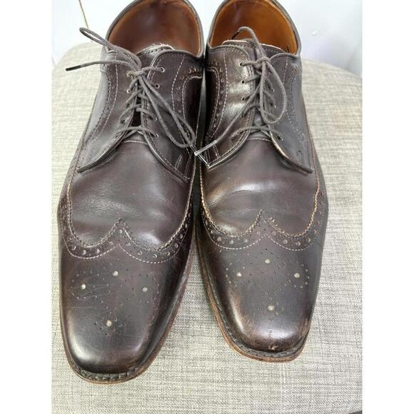 Allen Edmonds Shoes Mens 12 Larchmont Wingtip Dress Career Dark Chocolate main image 12